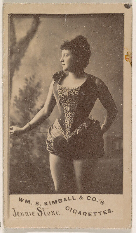 Jennie Stone, from the Actresses series (N203) issued by Wm. S. Kimball & Co., Issued by William S. Kimball &amp; Company, Commercial color lithograph 