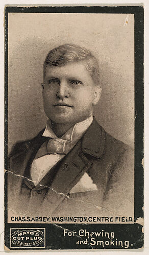 Charles S. Abbey, Center Field, Washington, from Mayo's Cut Plug Baseball series (N300)