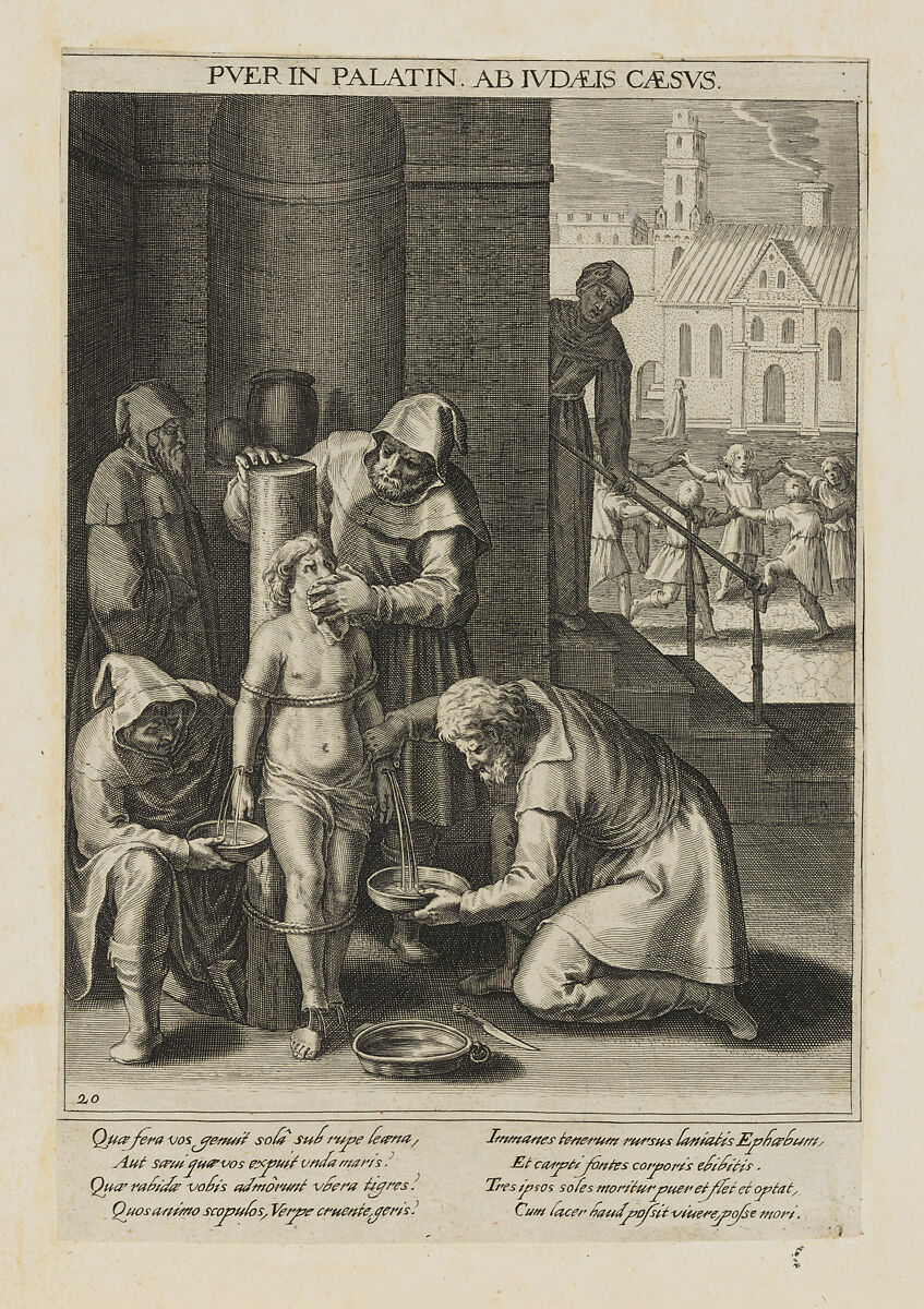 Boy Killed in the Palatine, from Bavaria Sancta: The Life and Martyrdom of Holy Men and Women (Vol. III), Raphael Sadeler II (Flemish, Antwerp 1584–1632 Munich), Engraving 