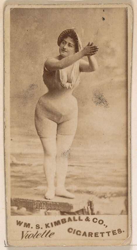 Miss Violette, from the Actresses series (N203) issued by Wm. S. Kimball & Co., Issued by William S. Kimball &amp; Company, Commercial color lithograph 