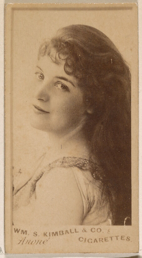 Miss Anone, from the Actresses series (N203) issued by Wm. S. Kimball & Co., Issued by William S. Kimball &amp; Company, Commercial color lithograph 
