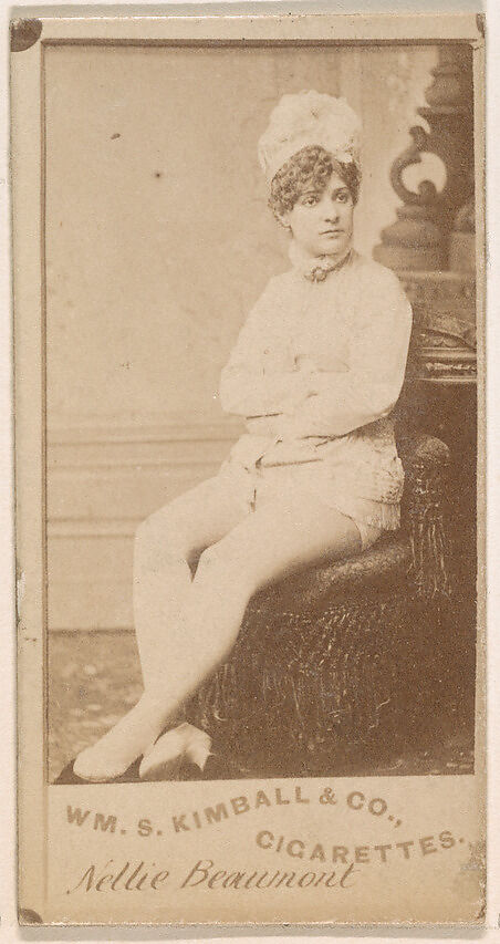 Nellie Beaumont, from the Actresses series (N203) issued by Wm. S. Kimball & Co., Issued by William S. Kimball &amp; Company, Commercial color lithograph 