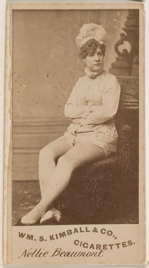 Nellie Beaumont, from the Actresses series (N203) issued by Wm. S. Kimball & Co., Issued by William S. Kimball &amp; Company, Commercial color lithograph 
