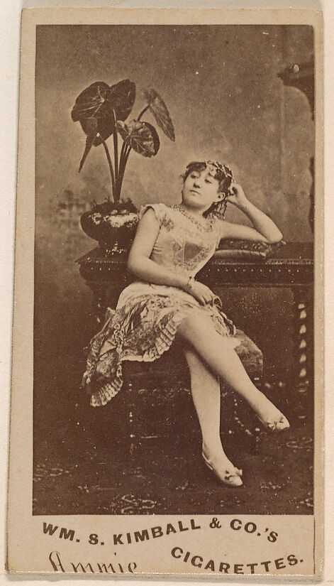 Miss Ammie, from the Actresses series (N203) issued by Wm. S. Kimball & Co., Issued by William S. Kimball &amp; Company, Commercial color lithograph 
