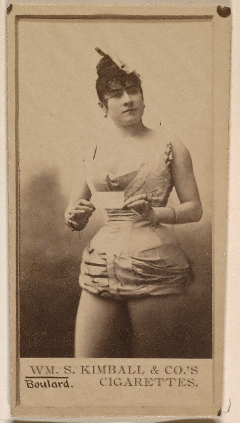 Miss Boulard, from the Actresses series (N203) issued by Wm. S. Kimball & Co., Issued by William S. Kimball &amp; Company, Commercial color lithograph 
