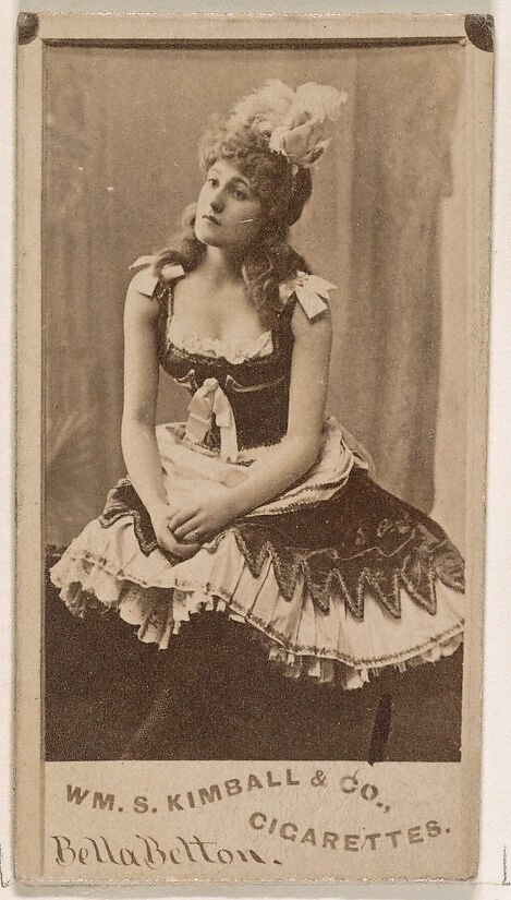 Bella Betton, from the Actresses series (N203) issued by Wm. S. Kimball & Co., Issued by William S. Kimball &amp; Company, Commercial color lithograph 