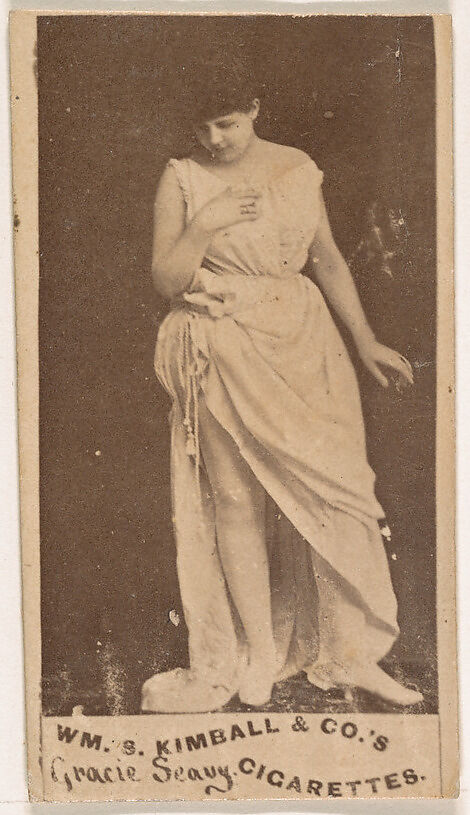 Gracie Seavy, from the Actresses series (N203) issued by Wm. S. Kimball & Co., Issued by William S. Kimball &amp; Company, Commercial color lithograph 