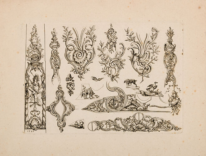 Plate Six from Nouveavx Desseins D’Arquebvseries