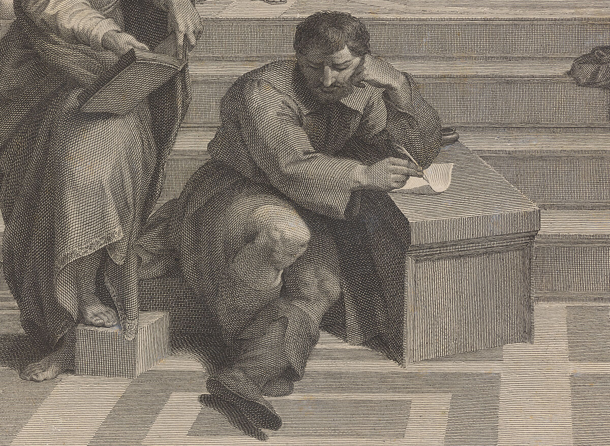 The School of Athens, after the fresco by Raphael in the Stanza della Segnatura, Giovanni Volpato (Italian, Bassano 1732–1803 Rome), Engraving and etching