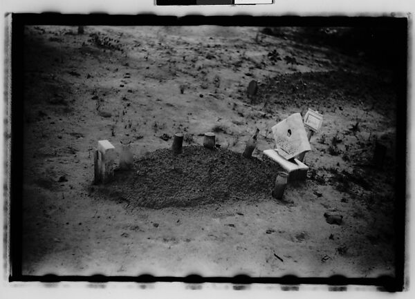 [Thirty-Five 35mm Film Frames on Uncut Roll: Graves and Gravestones, Alabama]