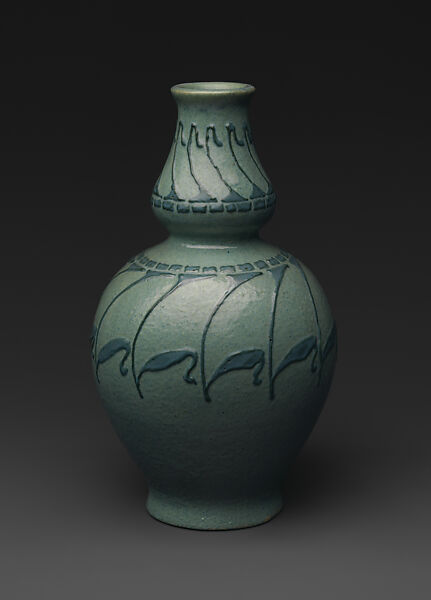 Vase, Designed by Frederick Hurten Rhead (American (born England), Hanley, Stoke-on-Trent 1880–1942 New York), Earthenware, American