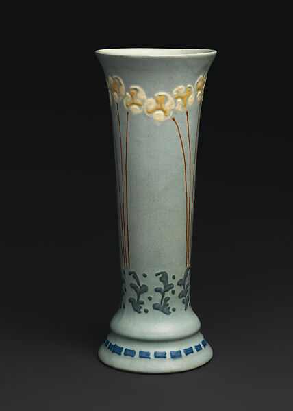 Aztec Vase, Designed by Frederick Hurten Rhead (American (born England), Hanley, Stoke-on-Trent 1880–1942 New York), Earthenware, American