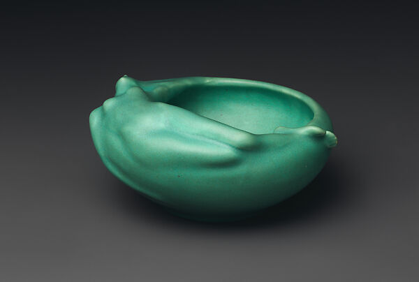 Bowl with nude, Designed by Anna Marie Valentien (American, 1862–1947), Earthenware, American