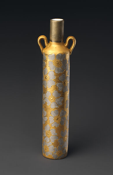 Bottle, M. Louise McLaughlin (American, Cincinnati, Ohio 1847–1939 Cincinnati, Ohio), Porcelain, American