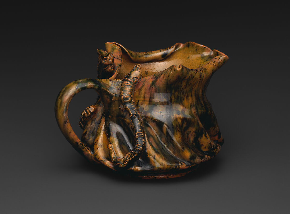 Vase, George E. Ohr (American, Biloxi, Mississippi 1857–1918  Biloxi, Mississippi), earthenware