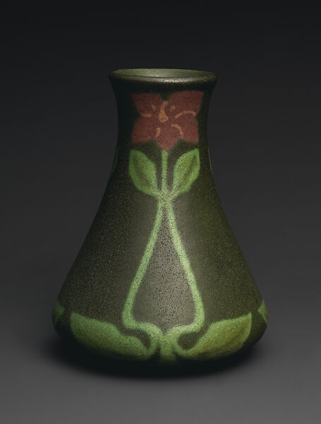 Vase, Frederick E. Walrath (1870–1921), Earthenware, American 