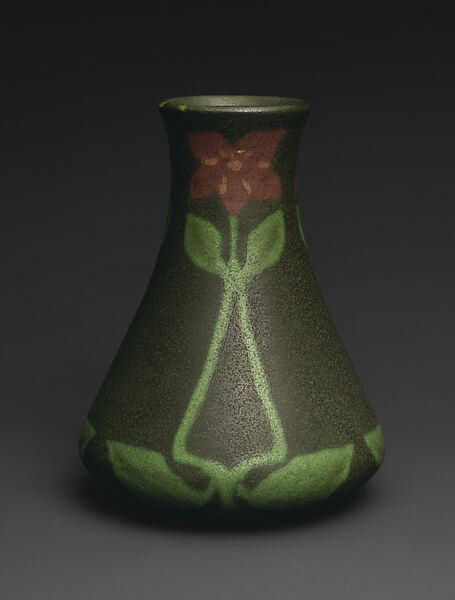 Vase, Frederick E. Walrath (1870–1921), Earthenware, American