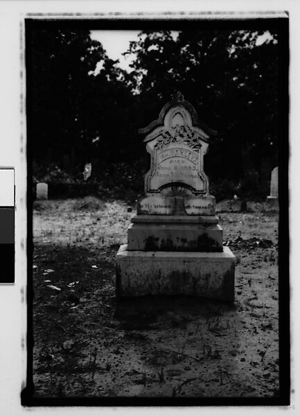 [Thirty-Six 35mm Film Frames on Uncut Roll: Graves and Gravestones, Alabama], Walker Evans (American, St. Louis, Missouri 1903–1975 New Haven, Connecticut), Film negative