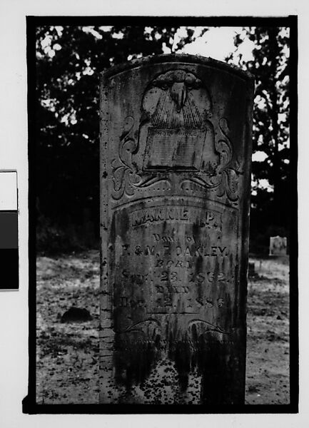 [Thirty-Six 35mm Film Frames on Uncut Roll: Graves and Gravestones, Alabama], Walker Evans (American, St. Louis, Missouri 1903–1975 New Haven, Connecticut), Film negative