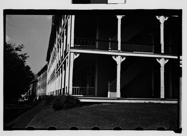 [Sixteen 35mm Film Frames on Uncut Roll: Hotels, Bedford Springs, Pennsylvania], Walker Evans (American, St. Louis, Missouri 1903–1975 New Haven, Connecticut), Film negative