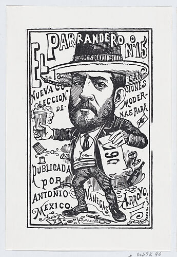 José Guadalupe Posada, Broadsheet featuring three love ballads with  vignettes showing a woman reading, a woman's head in a heart pierced by an  arrow and a woman walking