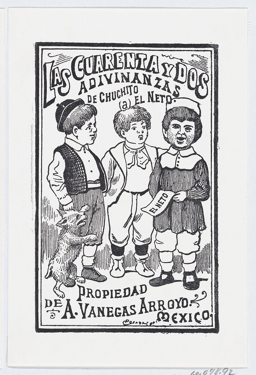 Forty-two guesses, José Guadalupe Posada (Mexican, Aguascalientes 1852–1913 Mexico City), Type-metal engraving 