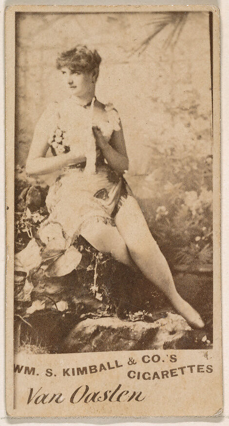 Miss Van Oasten, from the Actresses series (N203) issued by Wm. S. Kimball & Co., Issued by William S. Kimball &amp; Company, Commercial color lithograph 