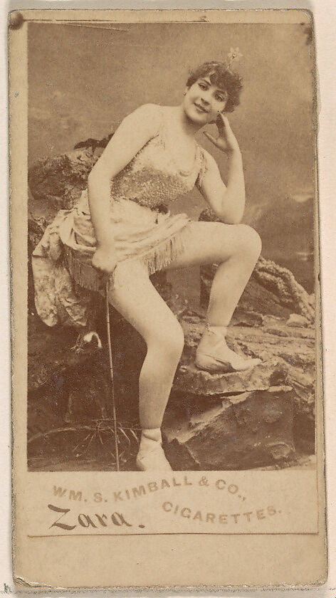 Miss Zara, from the Actresses series (N203) issued by Wm. S. Kimball & Co., Issued by William S. Kimball &amp; Company, Commercial color lithograph 