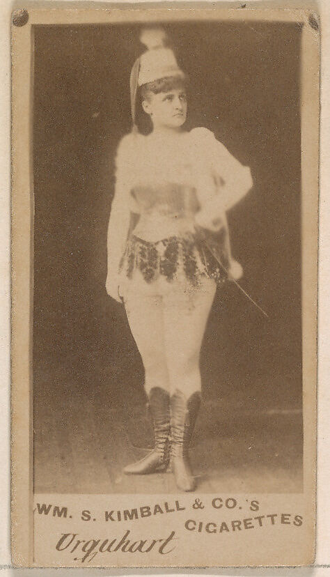 Miss Urquhart, from the Actresses series (N203) issued by Wm. S. Kimball & Co., Issued by William S. Kimball &amp; Company, Commercial color lithograph 