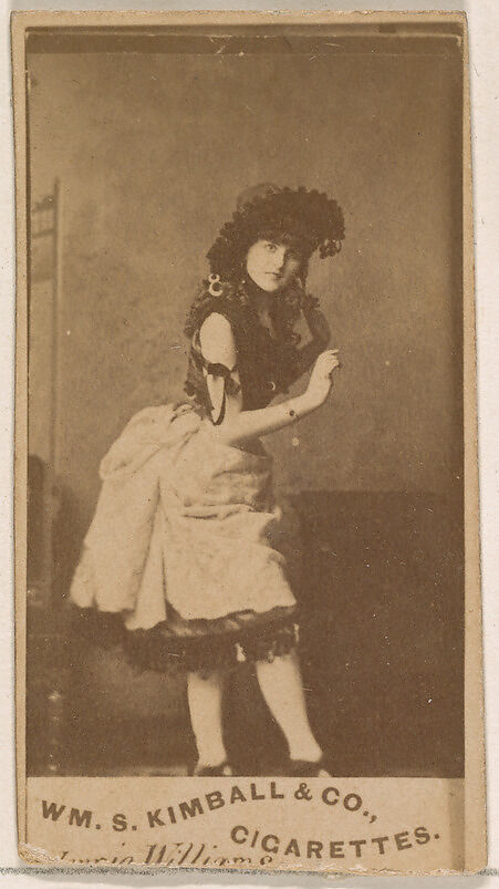 Lucia Willimme, from the Actresses series (N203) issued by Wm. S. Kimball & Co., Issued by William S. Kimball &amp; Company, Commercial color lithograph 
