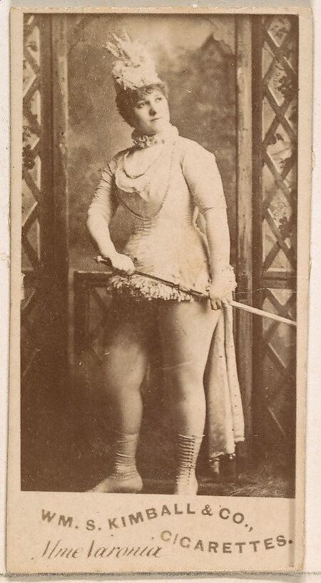 Mme. Varonia, from the Actresses series (N203) issued by Wm. S. Kimball & Co., Issued by William S. Kimball &amp; Company, Commercial color lithograph 