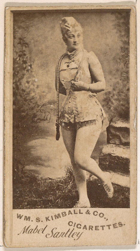 Mabel Santley, from the Actresses series (N203) issued by Wm. S. Kimball & Co., Issued by William S. Kimball &amp; Company, Commercial color lithograph 