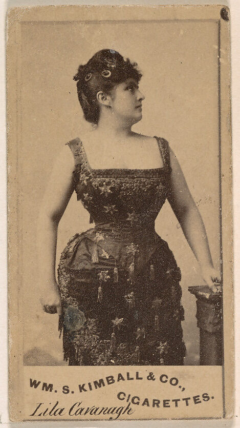 Lila Cavanaugh, from the Actresses series (N203) issued by Wm. S. Kimball & Co., Issued by William S. Kimball &amp; Company, Commercial color lithograph