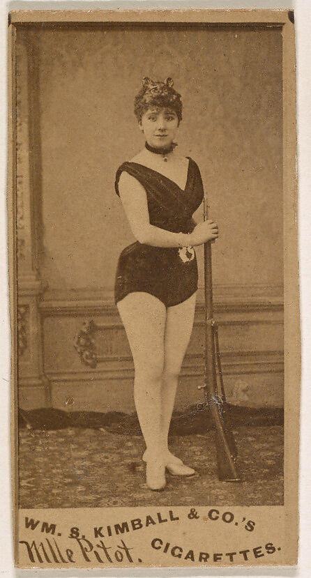 Mlle. Pitot, from the Actresses series (N203) issued by Wm. S. Kimball & Co., Issued by William S. Kimball &amp; Company, Commercial color lithograph 