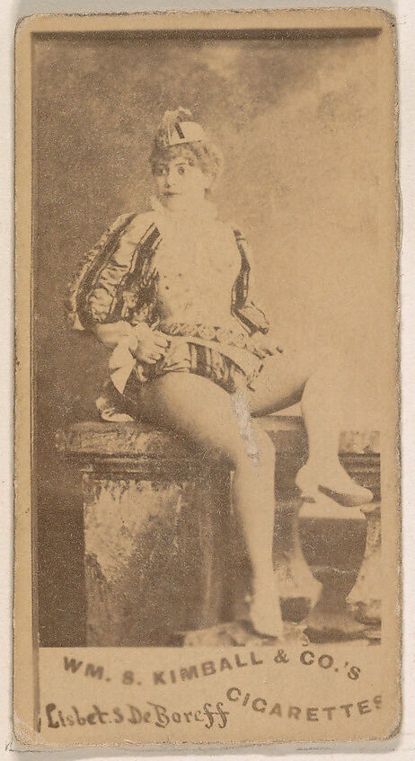 Lisbets DeBoreff, from the Actresses series (N203) issued by Wm. S. Kimball & Co., Issued by William S. Kimball &amp; Company, Commercial color lithograph 