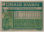 Craig Swan, New York Mets, Topps Chewing Gum Company (American, Brooklyn), Commercial color lithograph