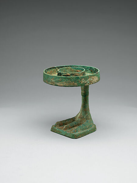 Goosefoot Lamp (Yanzudeng), Bronze, China 