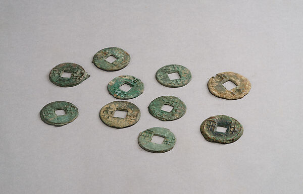 Ten “Half-Ounce” Coins (Banliang), Bronze, China 