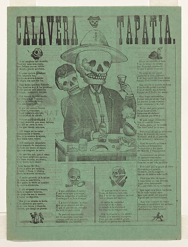 Broadsheet relating to the skeleton from Guadalajara