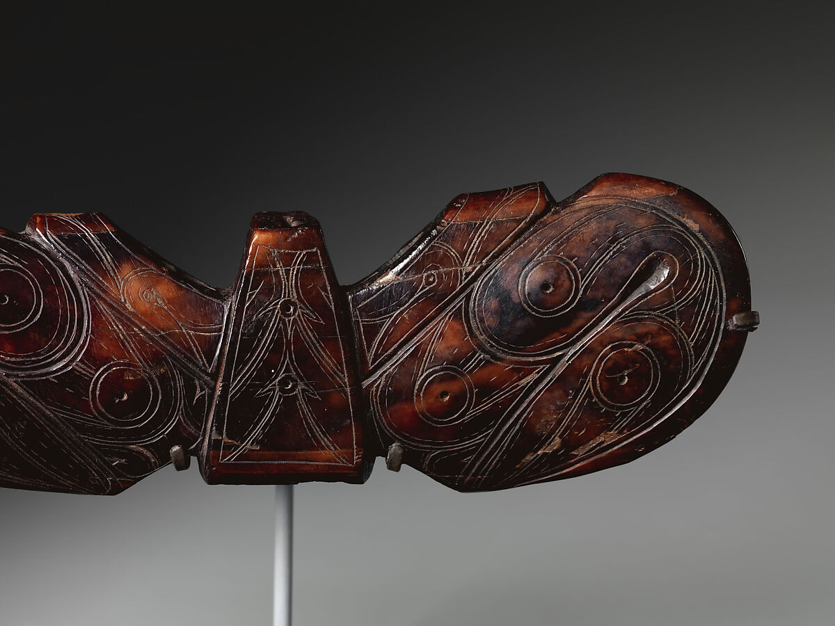 Harpoon counterweight, Walrus ivory, Old Bering Sea III, Native American