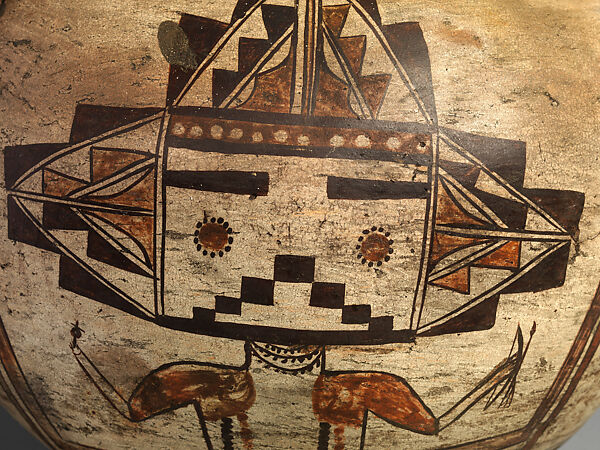 Polacca polychrome water jar, Nampeyo (Native American, Hopi-Tewa, ca. 1859–1942), Clay and pigment, Hopi-Tewa, Native American