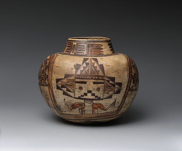 Nampeyo - Polacca polychrome water jar - Hopi-Tewa, Native
