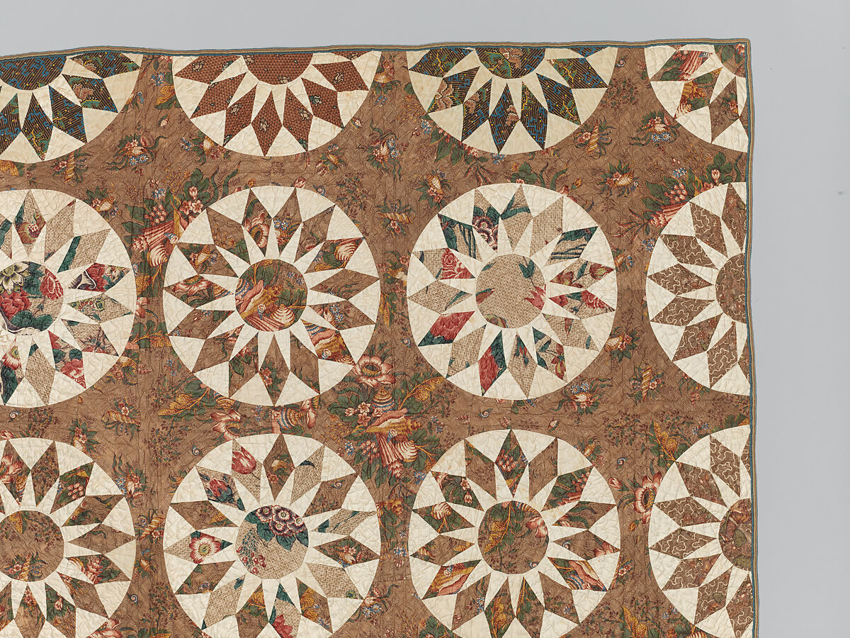 Sunburst Quilt, Artist Unknown  , American, Cotton, American