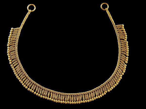 Fringed Necklace, Gold sheet and wire, Armenian 