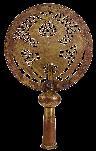 One of a Pair of Flabella, Gilded copper, Armenian 