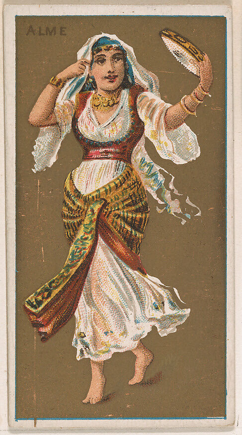 Alme, from National Dances (N225, Type 1) issued by Kinney Bros., Issued by Kinney Brothers Tobacco Company, Commercial color lithograph 