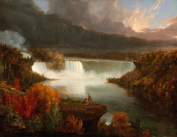 Distant View of Niagara Falls, Thomas Cole (American, Lancashire 1801–1848 Catskill, New York), Oil on panel, American 