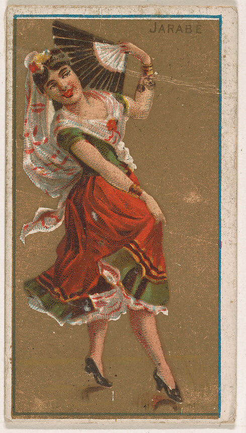 Jarabe, from National Dances (N225, Type 1) issued by Kinney Bros., Issued by Kinney Brothers Tobacco Company, Commercial color lithograph 