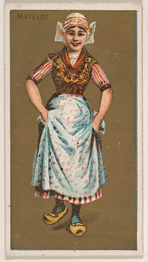 Matelot, from National Dances (N225, Type 1) issued by Kinney Bros., Issued by Kinney Brothers Tobacco Company, Commercial color lithograph 