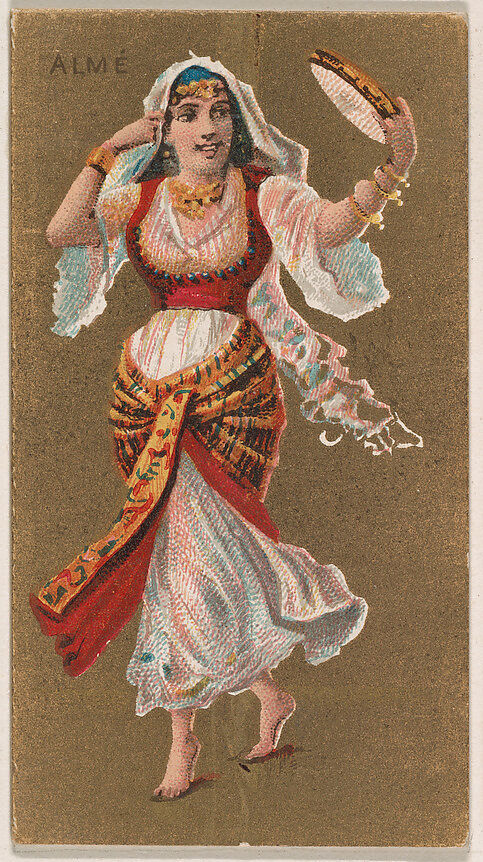 Alme, from National Dances (N225, Type 2) issued by Kinney Bros., Issued by Kinney Brothers Tobacco Company, Commercial color lithograph 